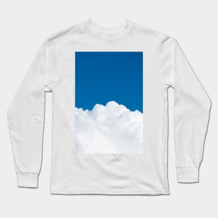 White cloud and blue sky Long Sleeve T-Shirt